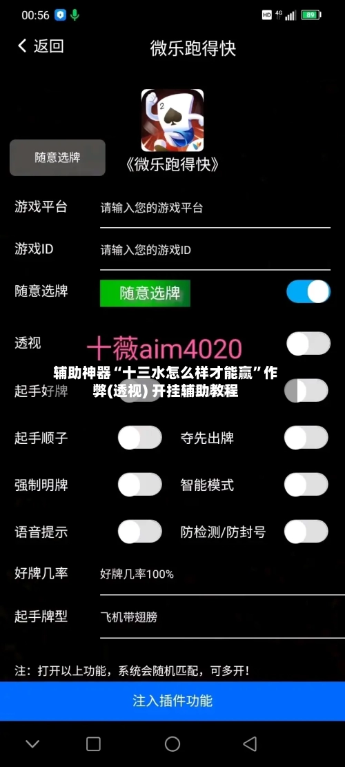 辅助神器“十三水怎么样才能赢”作弊(透视) 开挂辅助教程-第3张图片