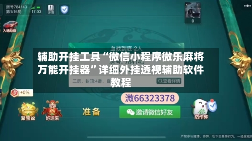 辅助开挂工具“微信小程序微乐麻将万能开挂器	”详细外挂透视辅助软件教程-第2张图片