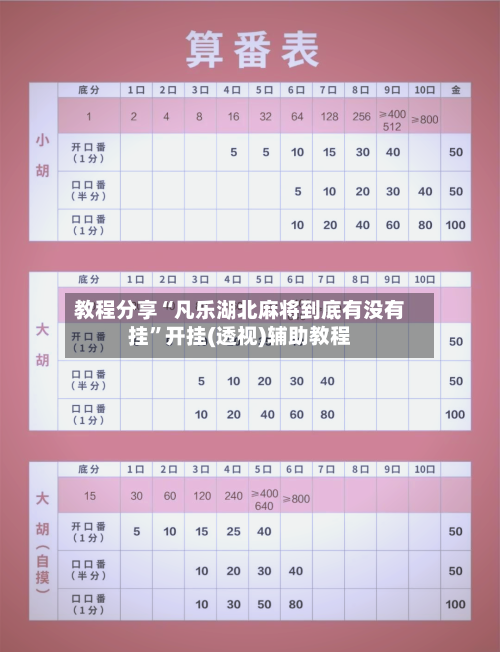 教程分享“凡乐湖北麻将到底有没有挂	”开挂(透视)辅助教程-第3张图片