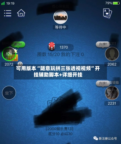可用版本“随意玩拼三张透视视频”开挂辅助脚本+详细开挂-第3张图片
