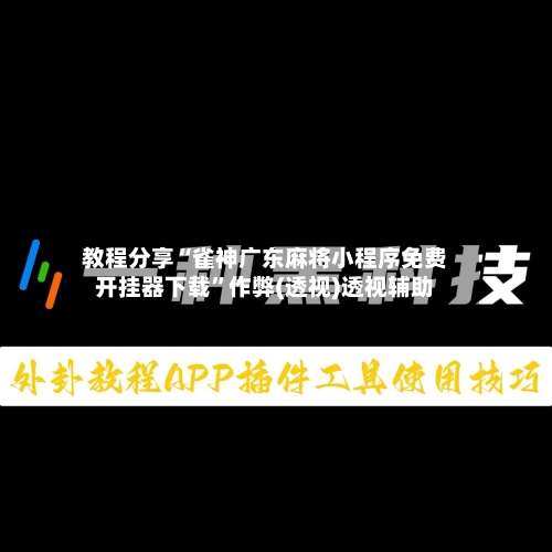 教程分享“雀神广东麻将小程序免费开挂器下载”作弊(透视)透视辅助-第3张图片