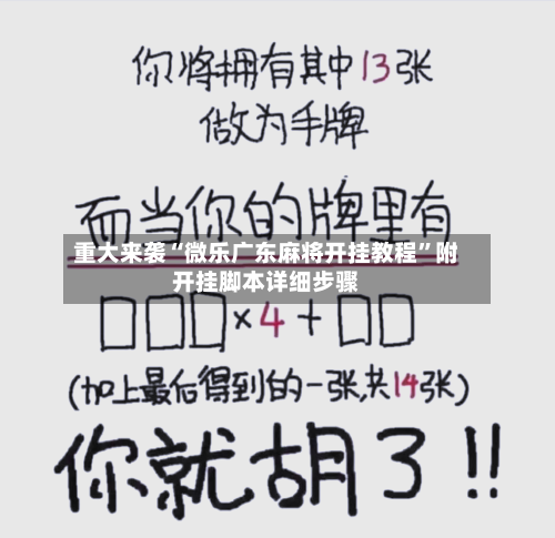重大来袭“微乐广东麻将开挂教程”附开挂脚本详细步骤-第3张图片