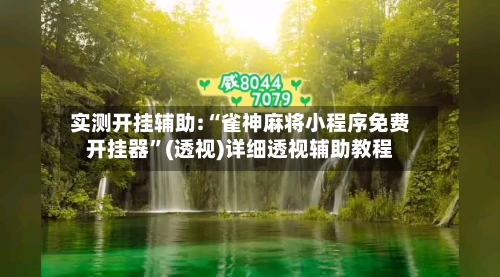 实测开挂辅助:“雀神麻将小程序免费开挂器”(透视)详细透视辅助教程-第2张图片