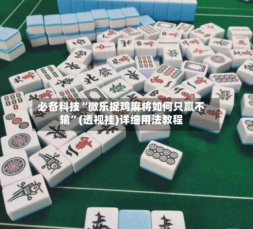 必备科技“微乐捉鸡麻将如何只赢不输”(透视挂)详细用法教程-第3张图片