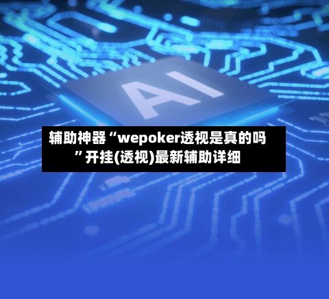 辅助神器“wepoker透视是真的吗”开挂(透视)最新辅助详细-第2张图片