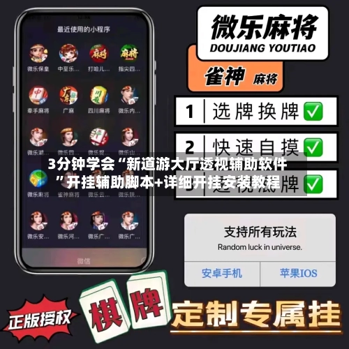 3分钟学会“新道游大厅透视辅助软件”开挂辅助脚本+详细开挂安装教程