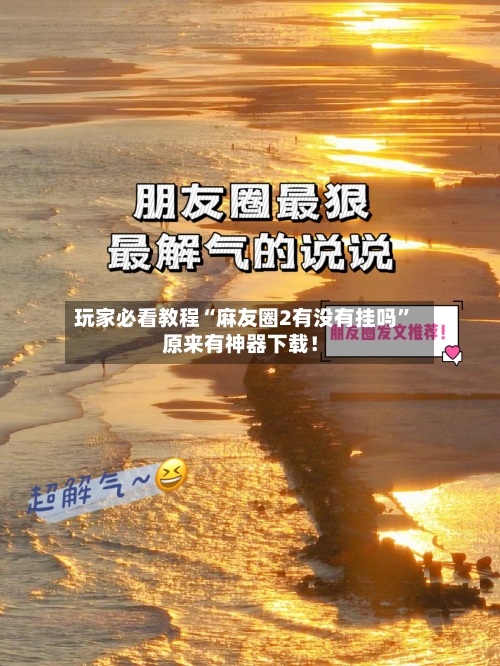 玩家必看教程“麻友圈2有没有挂吗”原来有神器下载！-第3张图片