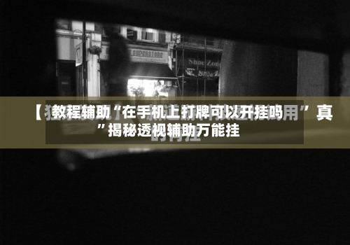 教程辅助“在手机上打牌可以开挂吗”揭秘透视辅助万能挂-第2张图片