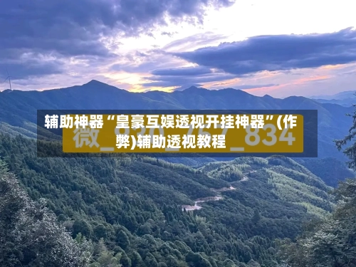 辅助神器“皇豪互娱透视开挂神器”(作弊)辅助透视教程-第2张图片