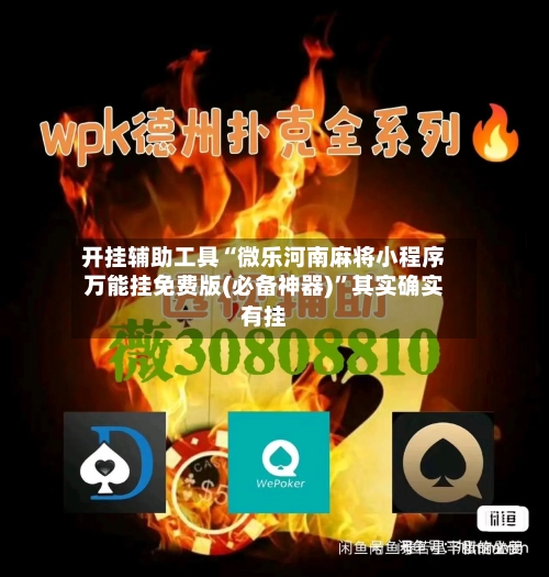 开挂辅助工具“微乐河南麻将小程序万能挂免费版(必备神器)”其实确实有挂-第2张图片