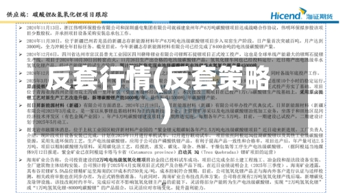 反套行情(反套策略)