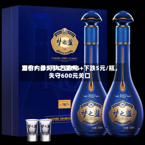 酒价内参5月9日费用发布：洋河梦之蓝M6+下跌5元/瓶	，失守600元关口-第2张图片