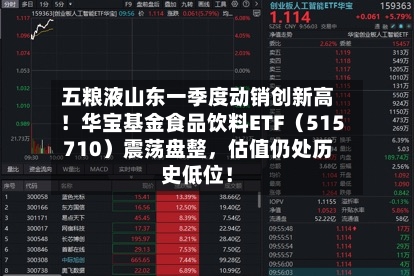 五粮液山东一季度动销创新高！华宝基金食品饮料ETF（515710）震荡盘整，估值仍处历史低位！-第3张图片