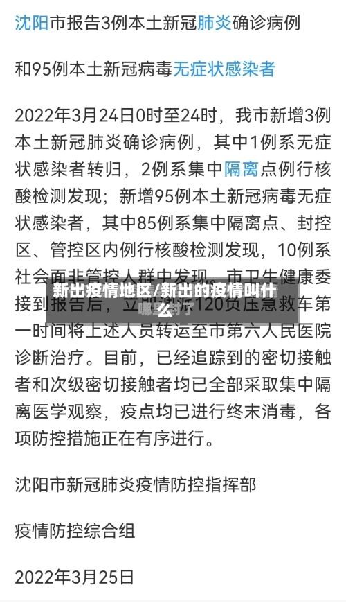 新出疫情地区/新出的疫情叫什么-第3张图片